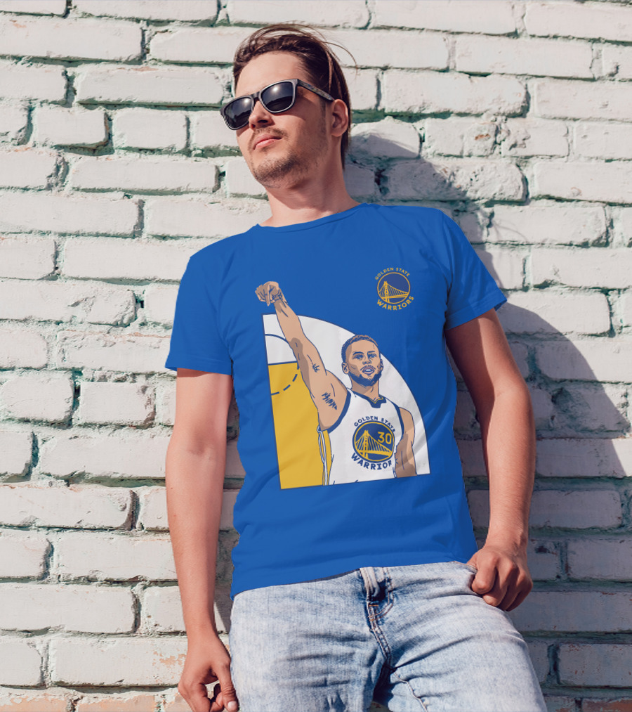 Stephen Curry Golden State Warriors NBA Royal 30 T-Shirt