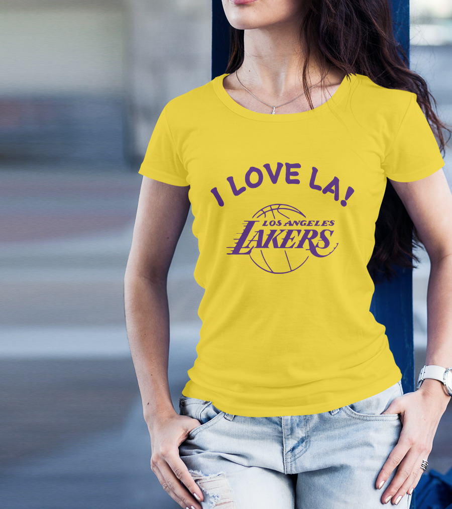 I Love LA Los Angeles Lakers Basketball T-Shirt