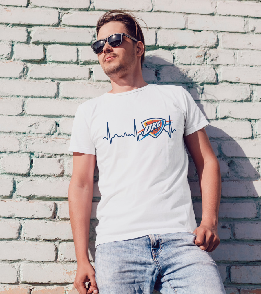 Oklahoma City Thunder Heartbeat OKC T-Shirt